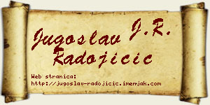 Jugoslav Radojičić vizit kartica